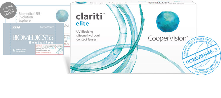 Clariti elite 1 уп. 6 линз